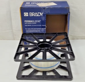 Brady 3PS-187-2-WT Double Sided 0.187" Dia x 2" W PermaSleeve Wire Marking NEW - Picture 1 of 5