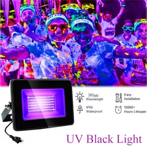 395nm Fluorescent Stage Lamp UV Black Light Ultraviolet Curing Flood Light Party - Picture 1 of 16