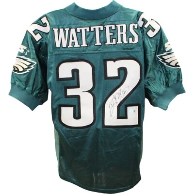 Camiseta deportiva firmada por Ricky Watters Philadelphia Eagles verde Starter talla 48 BAS 48393 Foto 1 de 4