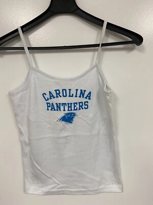 Camisa Carolina Panthers (NFL para ella) blanca con tiras para dama talla XL Foto 1 de 3