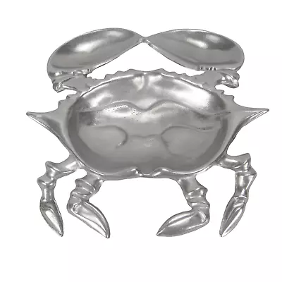 Wilton Armetale Giant Crab 13" Pewter Chip Dip Serving Tray EUC - Image 1 of 4