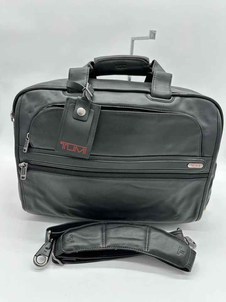 Tumi Leather Boarding Tote 18” - Image 1 of 4