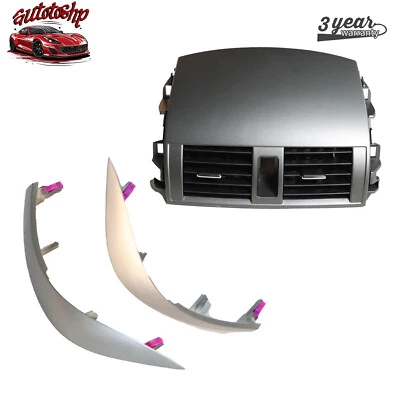 For Toyota Corolla 2009-2013 Center Dash A/C Outlet Air Vent Panel w/ Strip Trim - Изображение 1 из 4