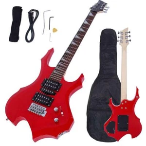 Flamed Type Electric Guitar Kit for Student Guitar bag +Strap+Cord +Pick - Picture 1 of 8