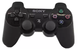 Official Playstation 3 Controller Dualshock3 Ps3 Wireless -Black - TESTED WORKS! - Picture 1 of 2