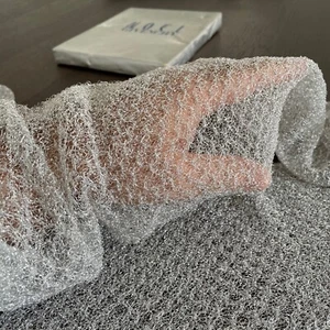 GIVENCHY Noël Lurex Glitter Thigh Highs - Silver - One Size - Picture 1 of 12