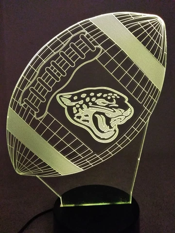 Jacksonville Jaguar Football Illusion Light Cover