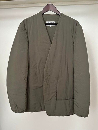Maison Margiela 10 IMBOTTITURA RICICLATA senza colletto giacca blusa uomo taglia 50 verde