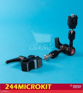 Manfrotto 244MICROKIT Friction arm with Anti-rotation attachment and Nano Clamp - Picture 1 of 1