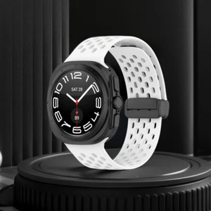 Silicone Strap Breathable Reusable for Samsung Galaxy Watch 7 Ultra 47mm Strap - Zdjęcie 1 z 36