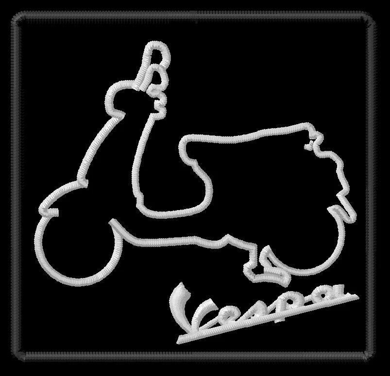 Parche parche VESPA mopet iron-on - Imagen 1 de 1