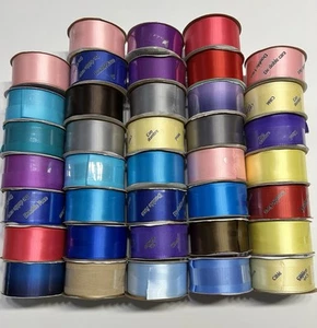 NEW - Huge Lot 38 Offray Ribbon Assorted Colors - 1 1/2 Width - Picture 1 of 4