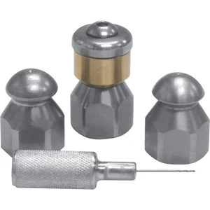 Kit de boquilla de chorro de alcantarillado DTE Economy, 4 piezas, 1/4 pulgada - Imagen 1 de 1