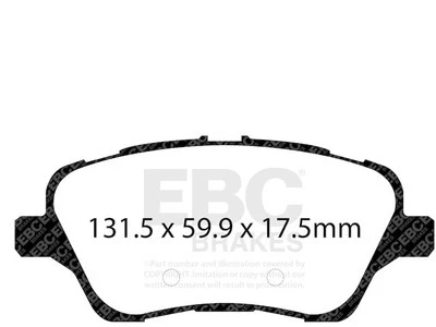 Front Brake Pad Set For 2014-2019 Ford Fiesta ST 2015 2016 2017 2018 YG548QH - Изображение 1 из 4