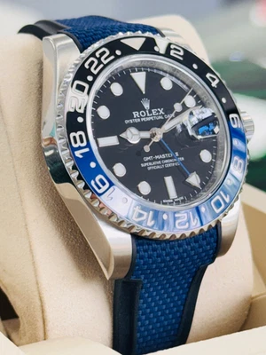Rolex GMT-Master II 116710BLNR Oyster Bracelet + Rubber B Blue and Black Bezel - Image 1 of 4