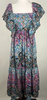 *NWT* ANTHROPOLOGIE Petite 'Clementina Eyelet Maxi Dress' (Cotton) - XSP, Black - Image 1 of 4