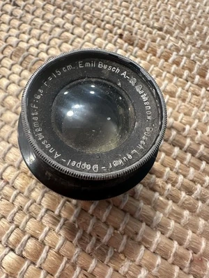 Lente doble anastigmat emil busch a-g rathenow busch luekar f: 6,8 f = 15 cm Foto 1 de 4
