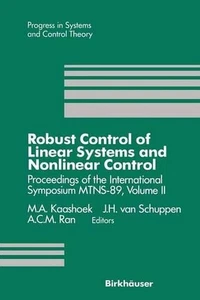 Robust Control of Linear Systems and Nonlinear Control: Proceedings of the Inter - Picture 1 of 1