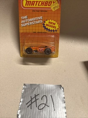 1986 Matchbox MB32 Orange Modified Racer NOC 1:55 Vintage - Image 1 of 4
