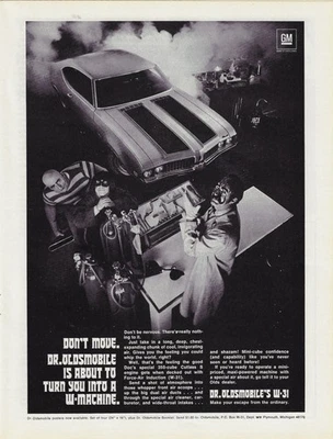 1969 Oldsmobile W-31 Doctor Escape From the Ordinary Photo Original Print Ad - Image 1 of 3