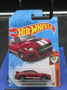 Hot Wheels 2020 Ford Mustang Shelby GT500 Red HW Muscle Mania Gamestop #1/10 NEW - Picture 1 of 2