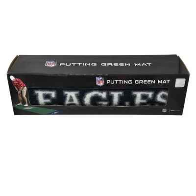 Philadelphia Eagles Golf Putting Green Mat 72"x18" NFL Licensed Gift New READ  - Image 1 of 4