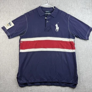 Polo Ralph Lauren Yacht Club Big Pony Patchwork Short Sleeve Polo Shirt Size XLT - Picture 1 of 14