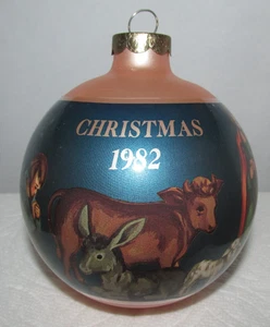 #3 - Adorno de Navidad de vidrio Hummelwerk vintage, ha nacido un rey 1982 - Imagen 1 de 6