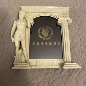 Caesars Palace David Picture Frame Holds 3.5" x 5.0" Photo Las Vegas Casino Vtg - Picture 1 of 8