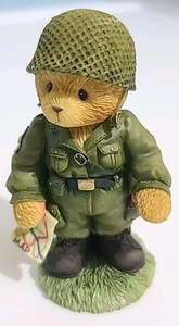 Cherished Teddies U.S. Army Soldat Armed Forces Enesco 2000 Figur 706930 - Bild 1 von 8