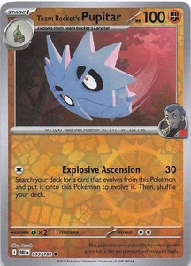 Team Rocket's Pupitar SV10: Destined Rivals 095/182- NM - Reverse Holo - Picture 1 of 2