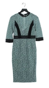 Vestido midi Little Mistress línea A UK10 en verde - Imagen 1 de 5