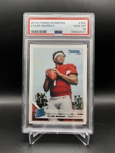 2019 Panini Donruss Kyler Murray Rookie RC #302 PSA 10 GEM MINT - Picture 1 of 2