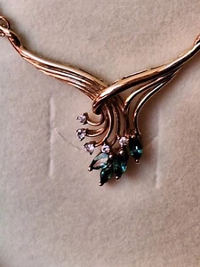 Emerald And Diamond Necklace - Picture 1 of 23