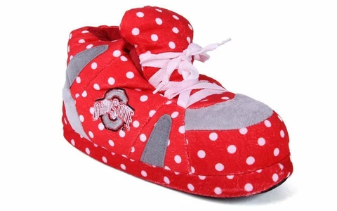 Ohio State Buckeyes Comfy Feet Polka Dot Slippers Cover