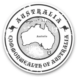 2 x Vinyl Stickers 30cm (bw) - Cool Australia Map #39824 - Photo 1/8