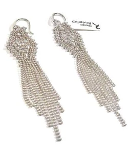 DAMEN OHRRINGE NADEL SILBER 925 RIVIELLO ORIGINAL KUGELN GESTREIFT RAUTE NEU - Bild 1 von 3