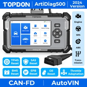 2025 TOPDON AD500 Car OBD2 Scanner 4 System + 6 Reset Diagnostic Tool CANFD - Picture 1 of 24