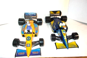 VTG. Disney Formula 1 GOOFY & DONALD Diecast 7.5" Racing Cars Burago 1/24 Italy - Picture 1 of 13