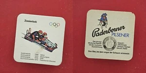 Paderborner Zweierbob Brauerei Bierdeckel Coaster Beermat - Picture 1 of 1