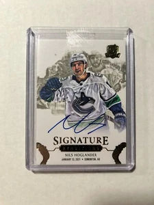 2020-21 THE CUP HOCKEY SIGNATURE RENDITIONS AUTO NILS HOGLANDER #SR-NH - Picture 1 of 2