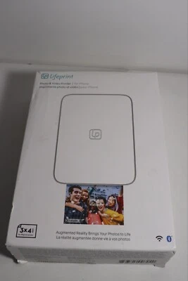 Lifeprint Portable 3"x4.5" Photo and Video Printer for iPhone (White) - Open Box - Image 1 of 4