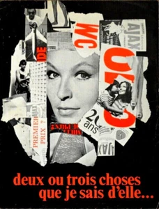 M Vlady 2 OU 3 CHOSES QUE JE SAIS D'ELLE Jean-Luc GODARD 1967 MANUEL 24x31 4p - Picture 1 of 2