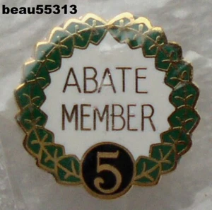 ⭐ABATE 5 AÑOS MIEMBRO GRAN HARLEY INDIO CHALECO SOMBRERO CHAQUETA PIN - Imagen 1 de 1