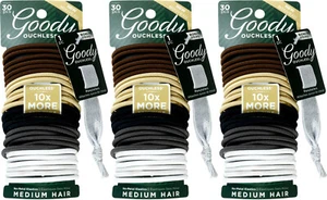 Goody Ouchless No Metal Elastics, 4mm Java Bean 90 Count - Picture 1 of 3