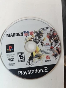 ps2 madden 10 disc only HEAVILY SCRATCHED - Picture 1 of 2