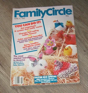 Family Circle 1985 magazine EASTER Carol Burnett SNOOPY AD Dom DeLuise - Picture 1 of 4