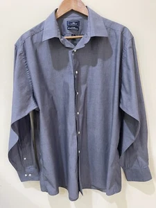 Dockers Fitted Men's Long Sleeve Non-Iron Shirt Size XL, 17/17½, 34/35 Blue Gray - Picture 1 of 7