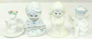 4 GORGEOUS Collectible HOME DECOR Ceramic ANGEL Figurines Great Condition - Picture 1 of 2