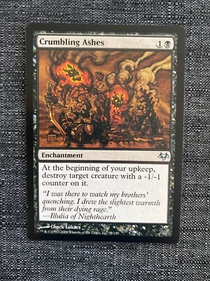 MTG Uncommon Crumbling Ashes x 1 NM - Eventide - Image 1 of 2